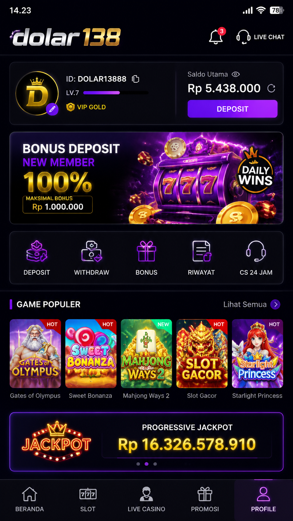 Screenshot 3 dolar138